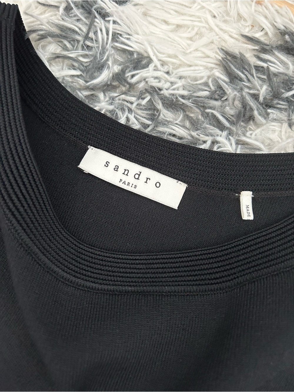 Sandro Eyelash Stripe Midi Dress - Picture 7 of 12